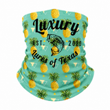 Luxury Face Shield /Neck Gaiter Pineapple