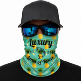 Luxury Face Shield /Neck Gaiter Pineapple