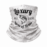 Luxury Face Shield /Neck Gaiter White Scale