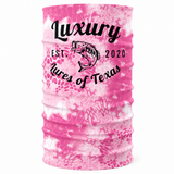 Luxury Face Shield /Neck Gaiter Pink Scale
