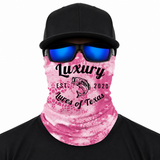 Luxury Face Shield /Neck Gaiter Pink Scale