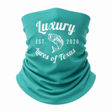 Luxury Face Shield /Neck Gaiter Aqua