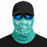 Luxury Face Shield /Neck Gaiter Aqua