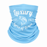 Luxury Face Shield /Neck Gaiter Sky Blue
