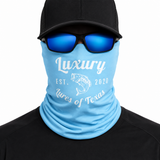 Luxury Face Shield /Neck Gaiter Sky Blue