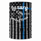 Luxury Face Shield /Neck Gaiter  Blue Lives Flag