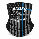 Luxury Face Shield /Neck Gaiter  Blue Lives Flag