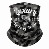 Luxury Face Shield /Neck Gaiter Dark Camo