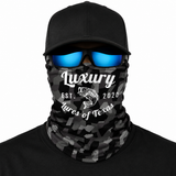Luxury Face Shield /Neck Gaiter Dark Camo