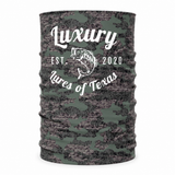 Luxury Face Shield /Neck Gaiter Green Camo