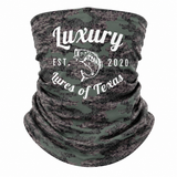 Luxury Face Shield /Neck Gaiter Green Camo