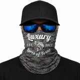 Luxury Face Shield /Neck Gaiter Green Camo