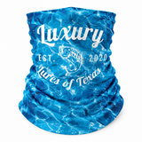 Luxury Face Shield /Neck Gaiter Reflection Blue