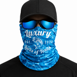 Luxury Face Shield /Neck Gaiter Reflection Blue