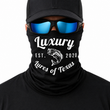 Luxury Face Shield /Neck Gaiter Black