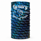 Luxury Face Shield /Neck Gaiter Blue Scale
