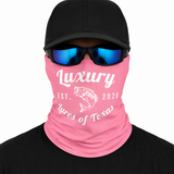 Luxury Face Shield /Neck Gaiter Pink