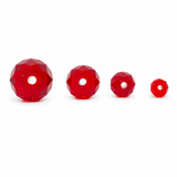 Luxury Glass Beads Siam Red