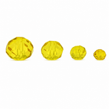 Luxury Glass Beads Citrine Yellow