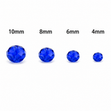 Luxury Glass Beads Dark Blue