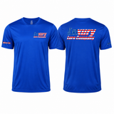 All American Dry-Fit Royal Short Sleeve