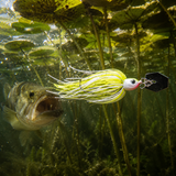 Vib-R-Bait Chartreuse White