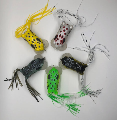 Poppin' Frog, Yellow Speckled Black – Luxury Lures of Texas